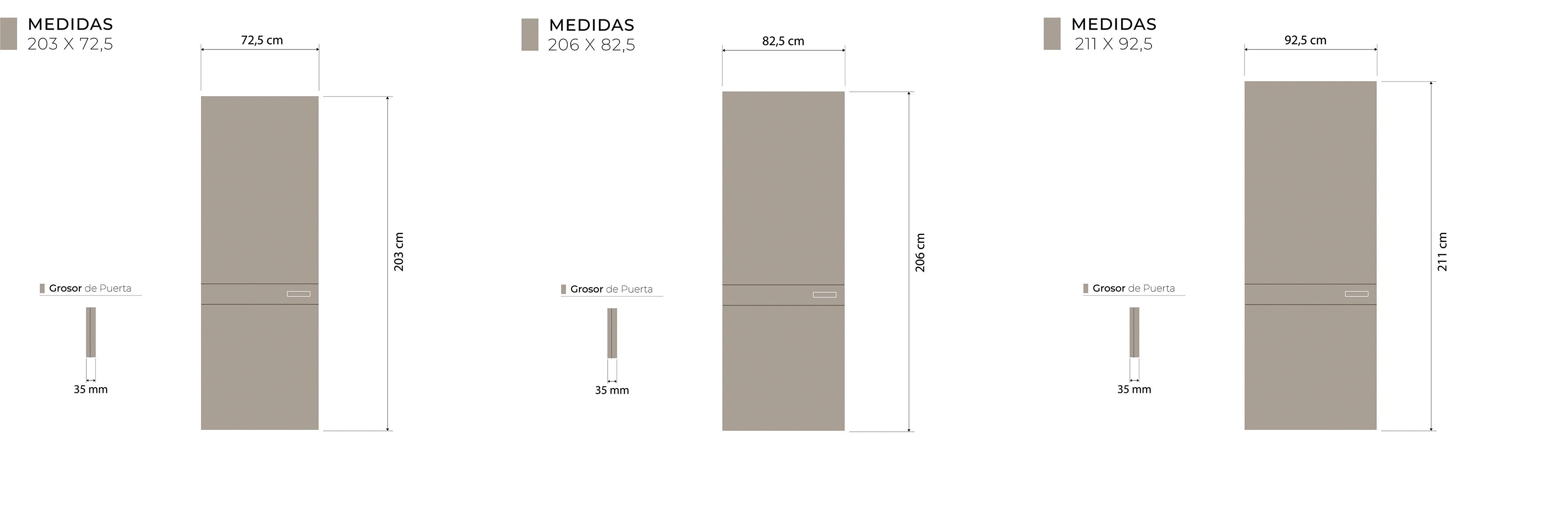 Medidas Técnicas Acrux Interior Madera